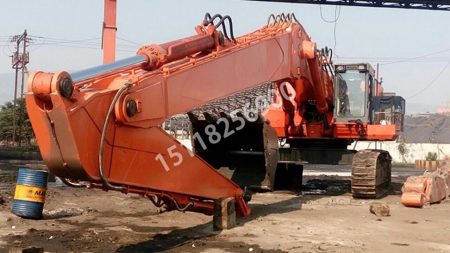 印度EX1200做28米挖掘機加長臂案例